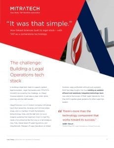 Gilead case study - TAP Workflow AUtomation