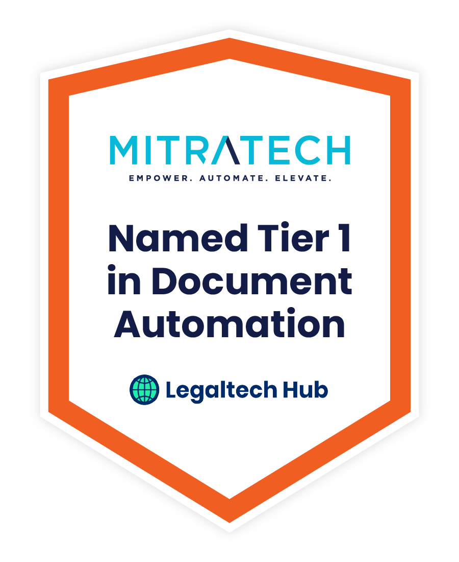 Mitratech Named Tier 1 in Document Automation Badge